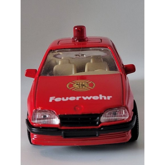 Dickie Cars Diecast Germany Fire Service Auto 4 1/2" Feuerwehr - Picture 2 of 8